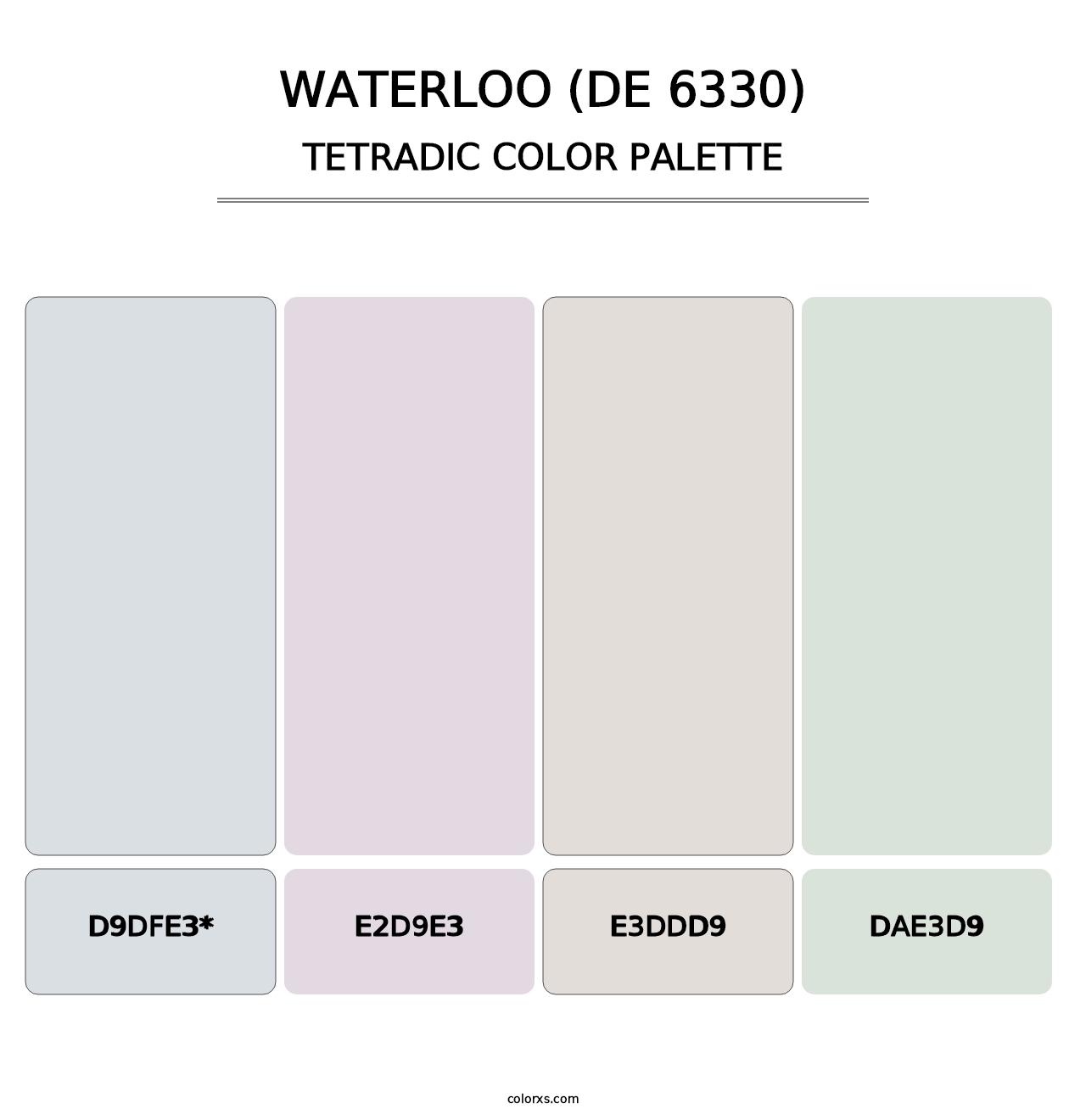 Waterloo (DE 6330) - Tetradic Color Palette