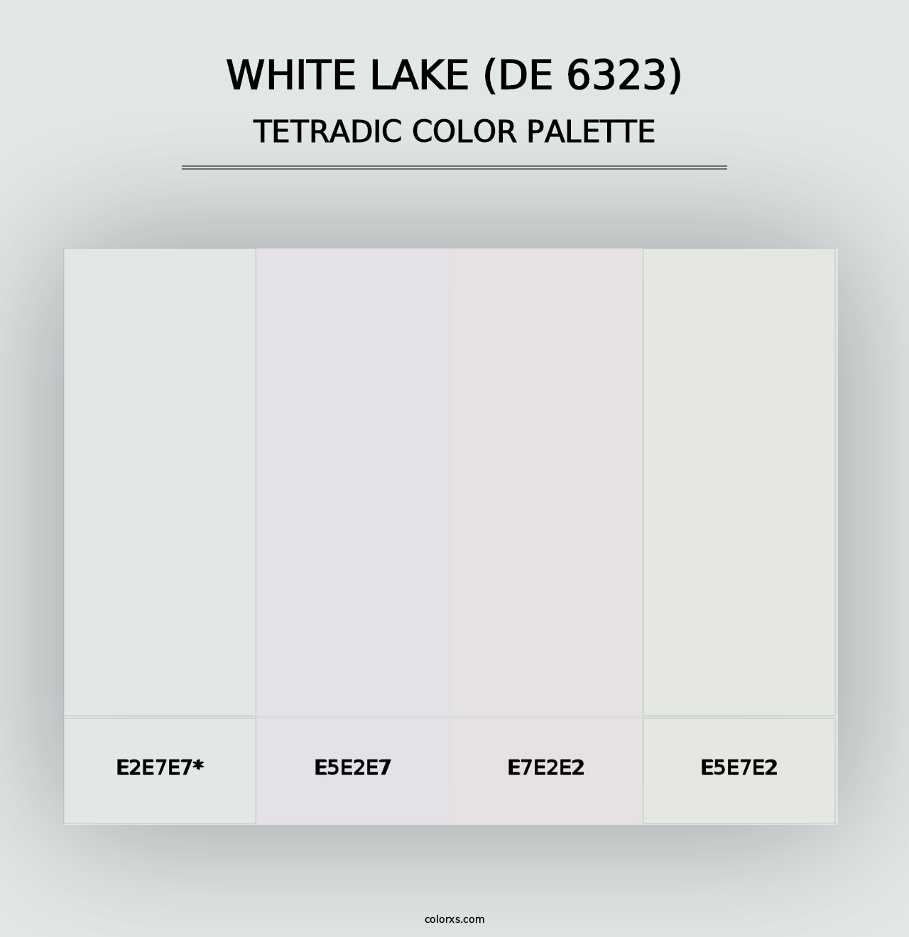 White Lake (DE 6323) - Tetradic Color Palette