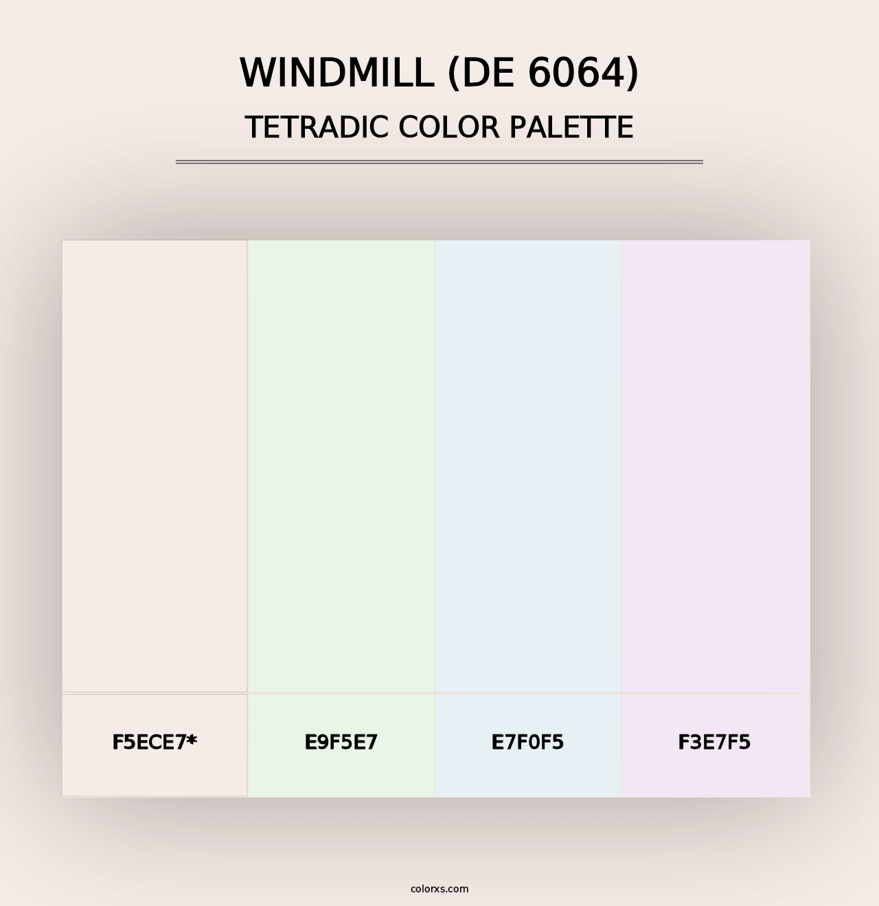 Windmill (DE 6064) - Tetradic Color Palette