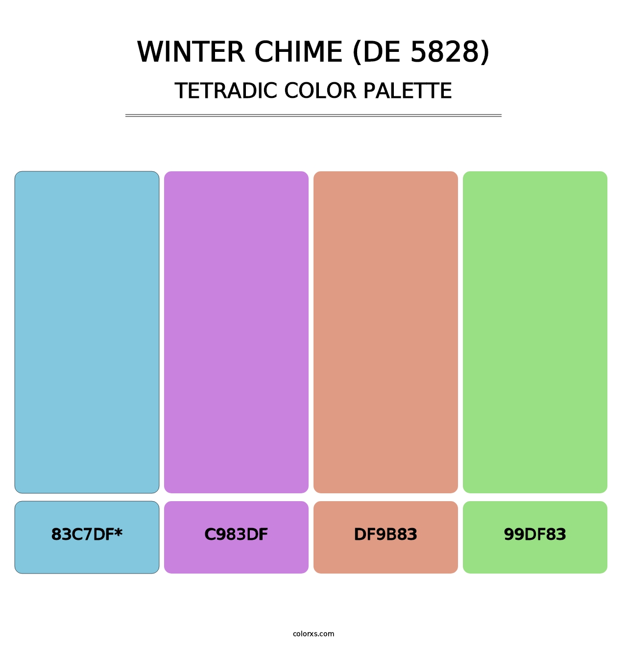 Winter Chime (DE 5828) - Tetradic Color Palette