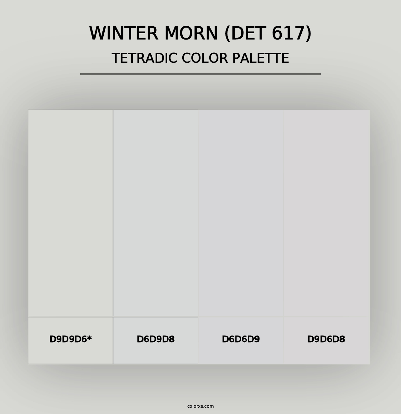 Winter Morn (DET 617) - Tetradic Color Palette