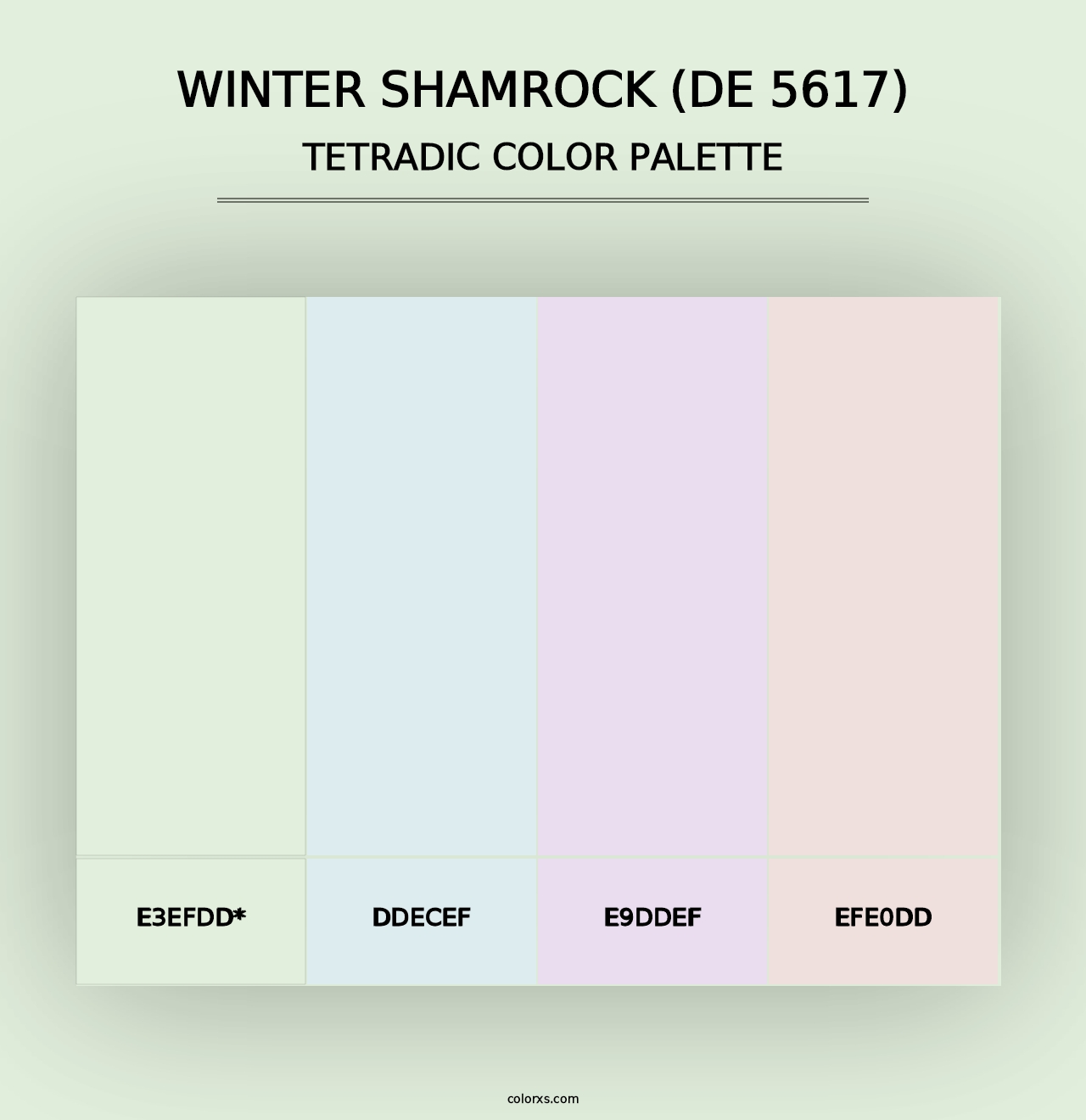 Winter Shamrock (DE 5617) - Tetradic Color Palette