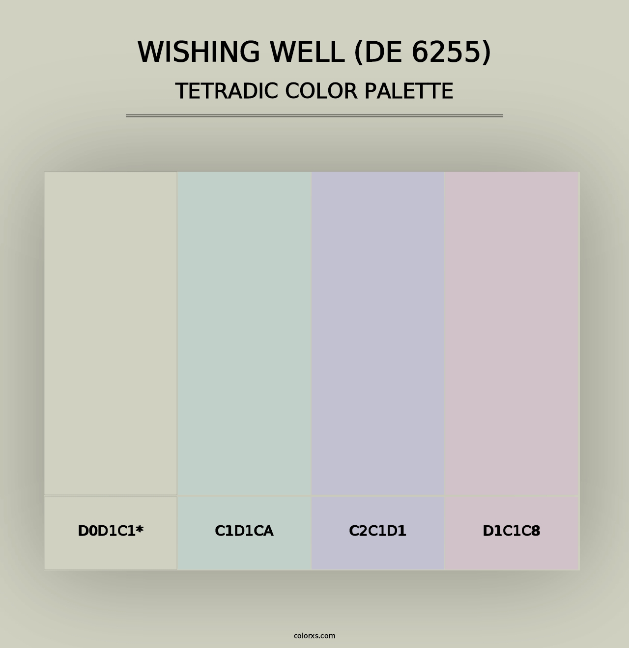 Wishing Well (DE 6255) - Tetradic Color Palette