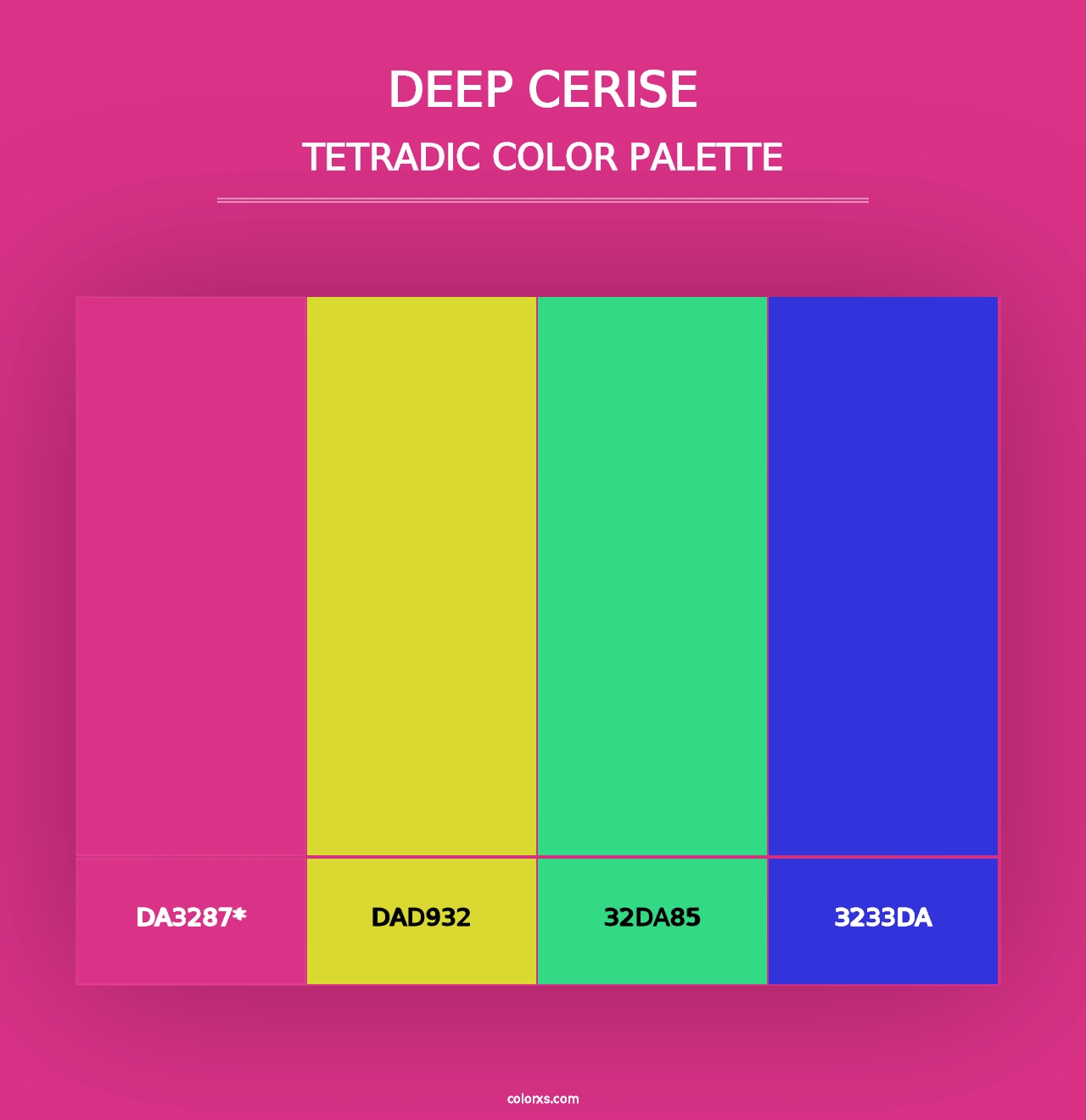 Deep Cerise - Tetradic Color Palette