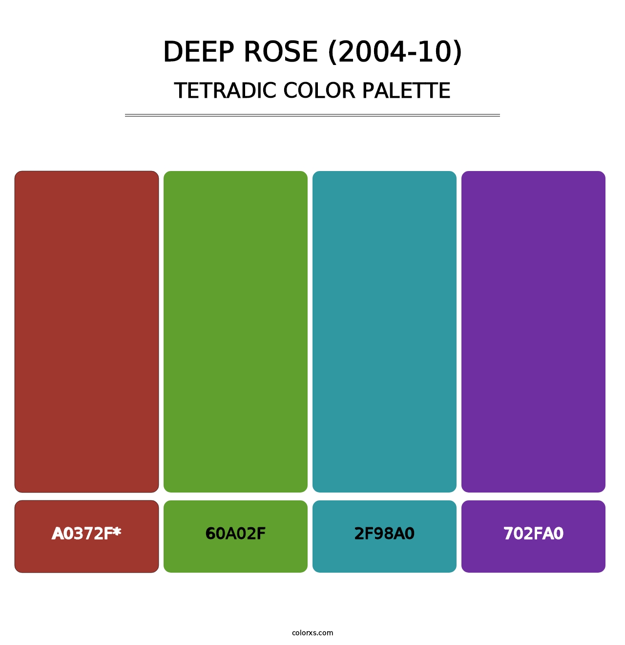 Deep Rose (2004-10) - Tetradic Color Palette