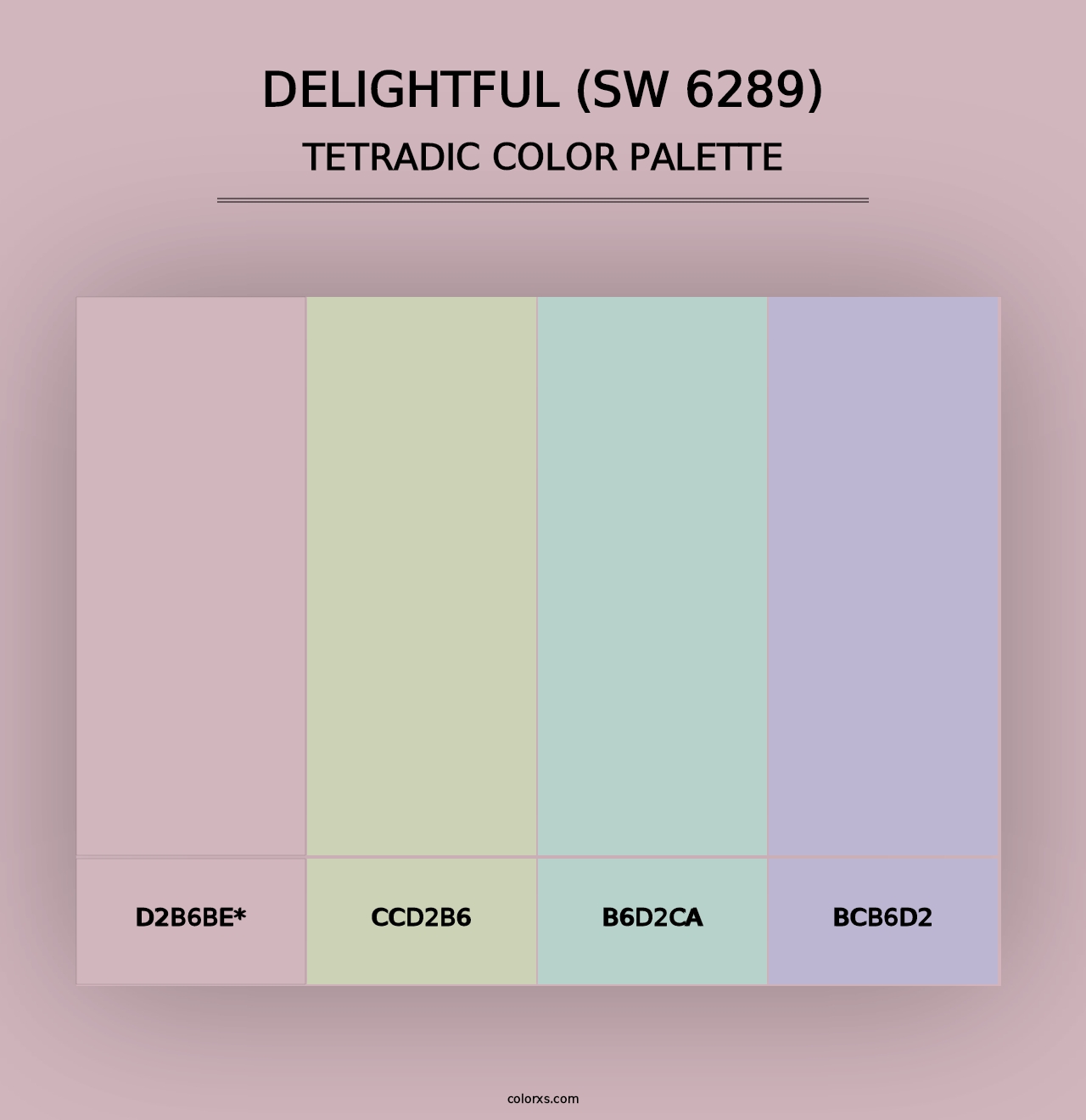 Delightful (SW 6289) - Tetradic Color Palette