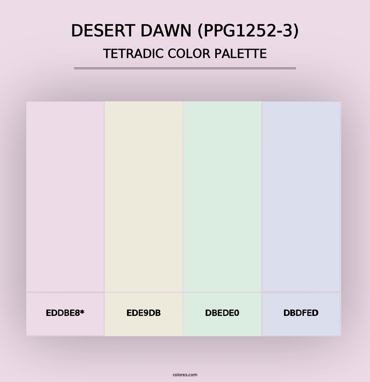 Desert Dawn (PPG1252-3) - Tetradic Color Palette