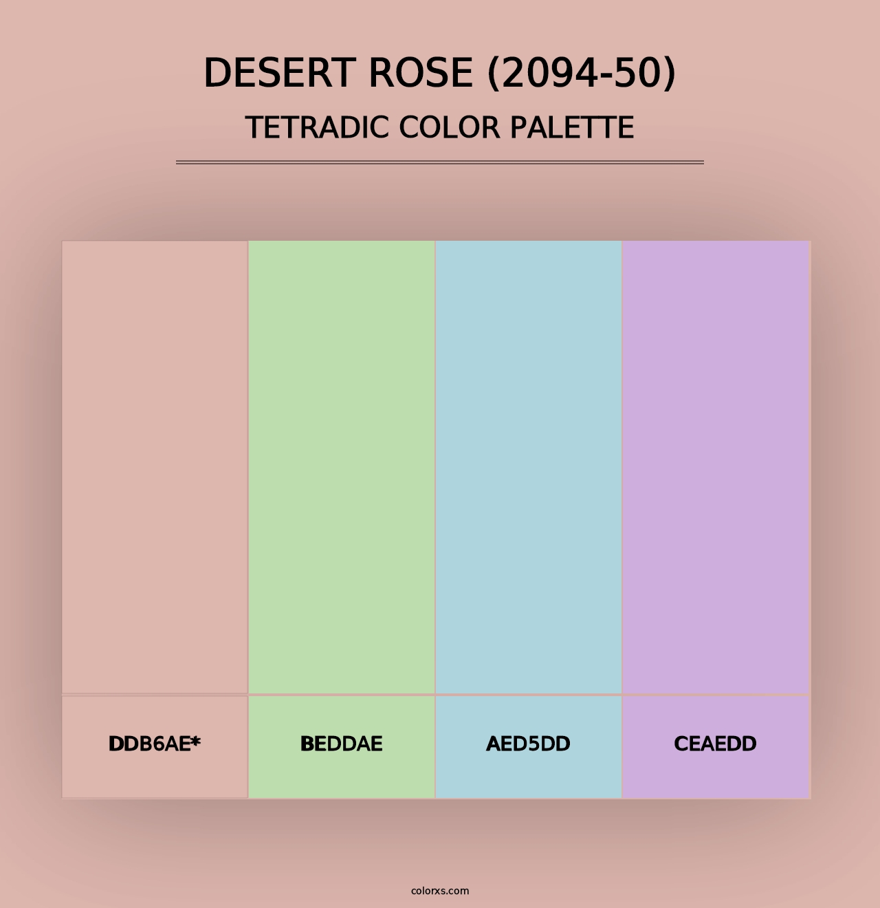 Desert Rose (2094-50) - Tetradic Color Palette