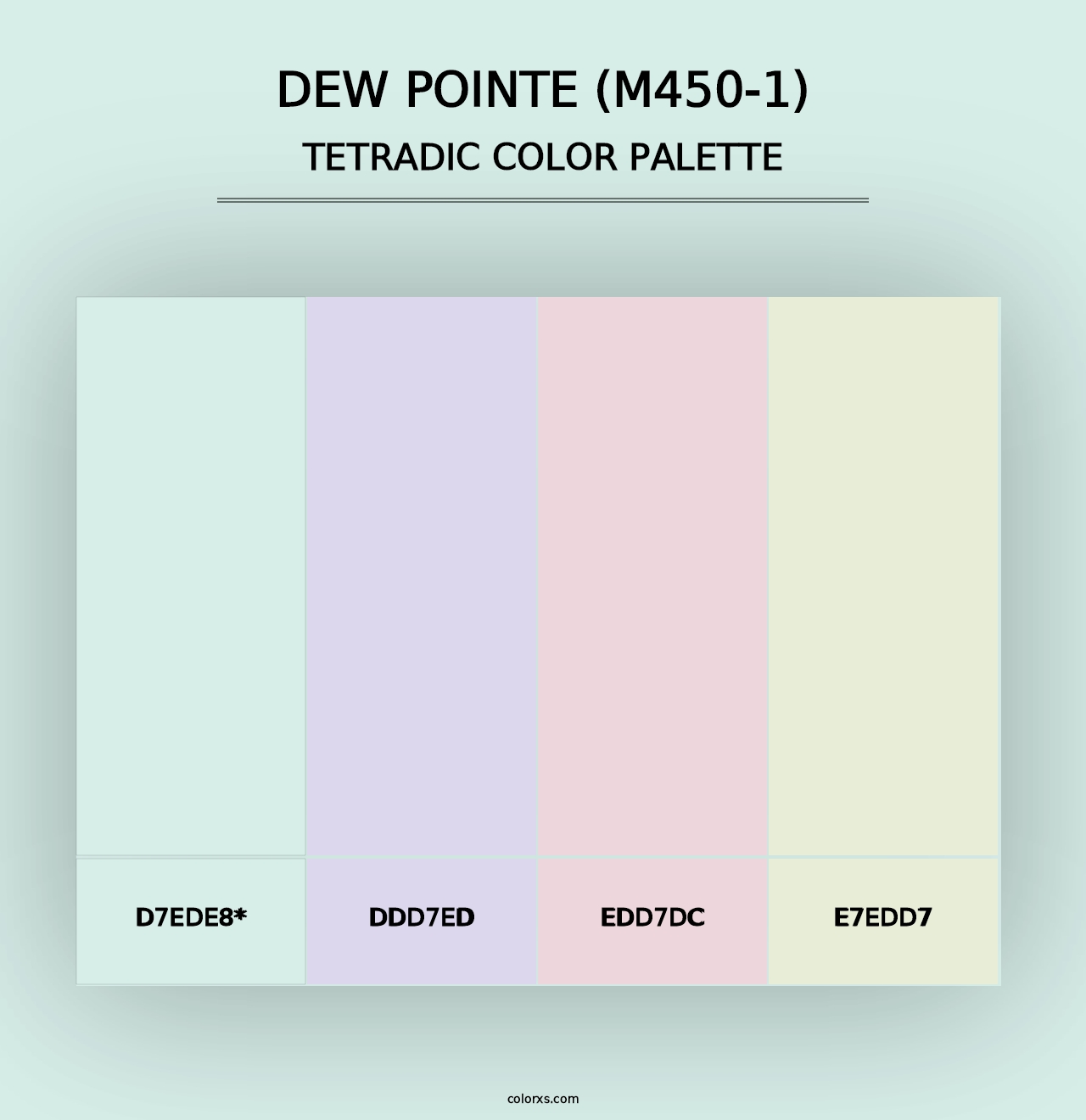 Dew Pointe (M450-1) - Tetradic Color Palette