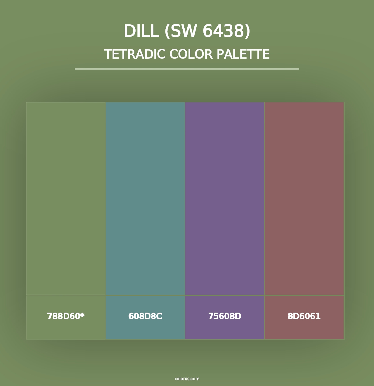 Dill (SW 6438) - Tetradic Color Palette