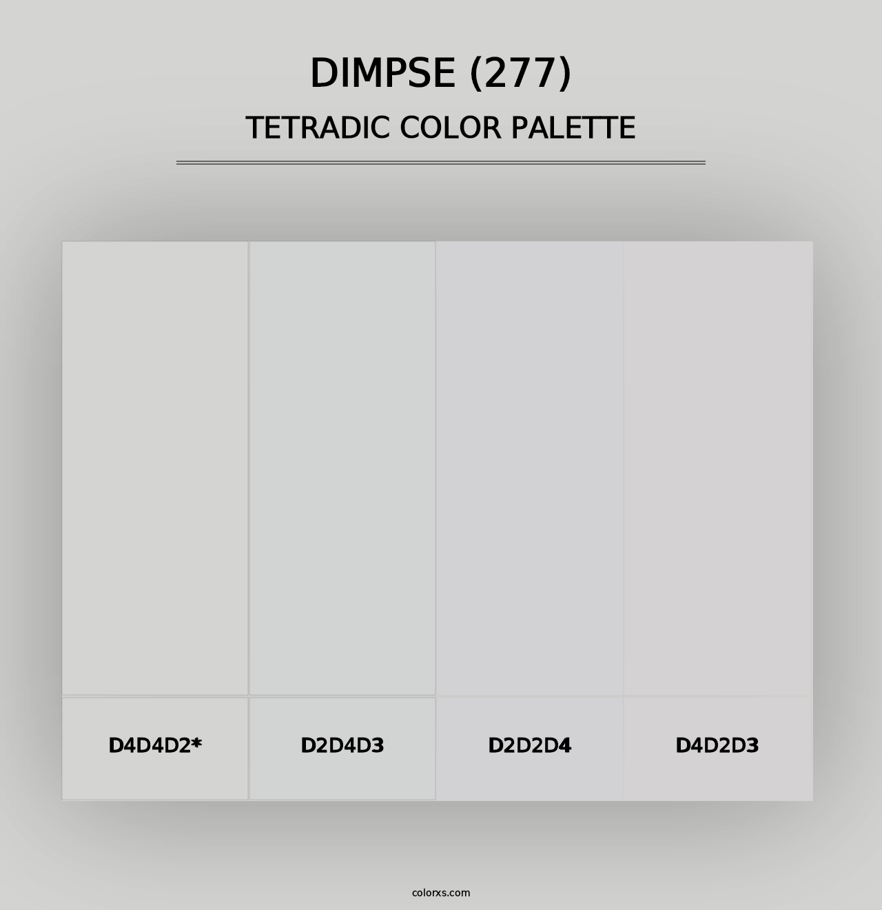 Dimpse (277) - Tetradic Color Palette