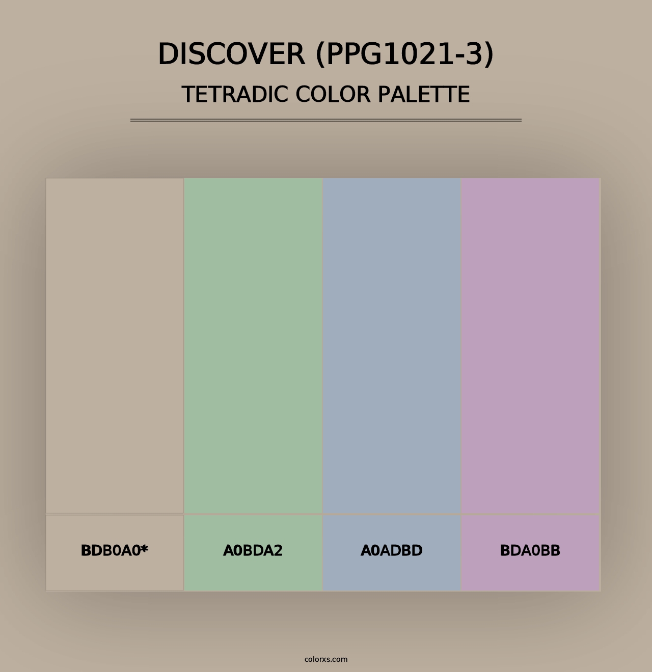 Discover (PPG1021-3) - Tetradic Color Palette