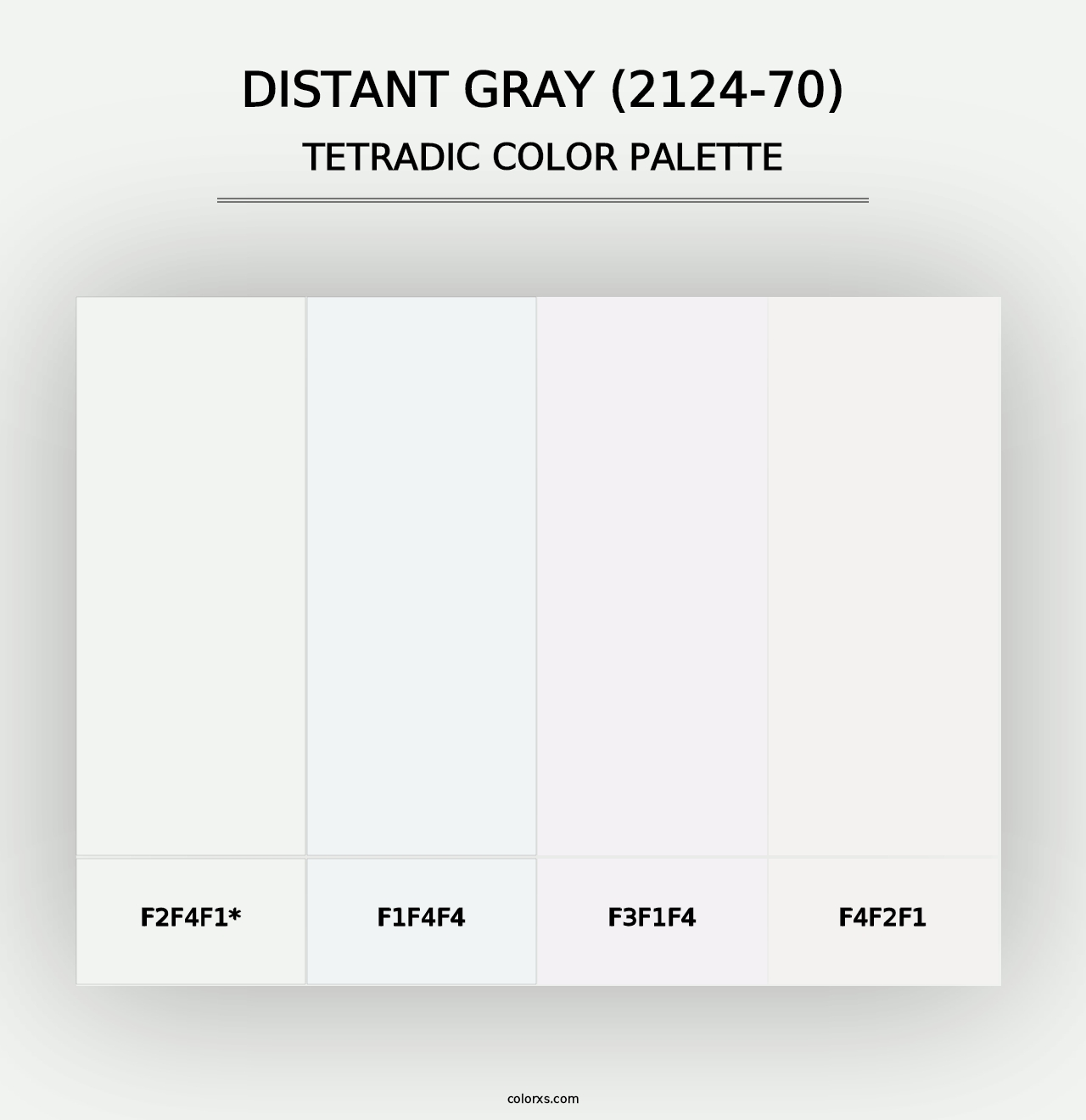 Distant Gray (2124-70) - Tetradic Color Palette