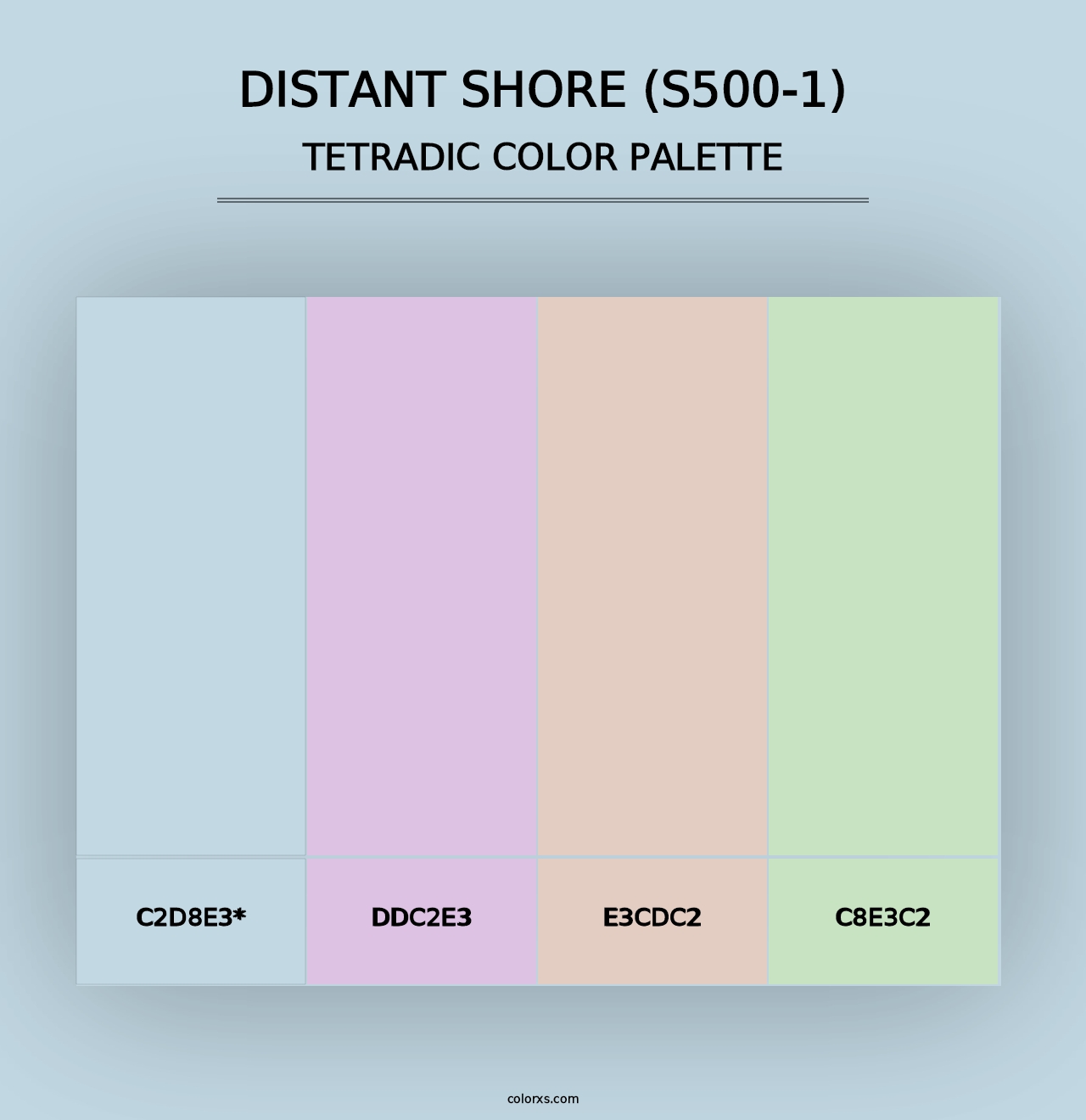 Distant Shore (S500-1) - Tetradic Color Palette