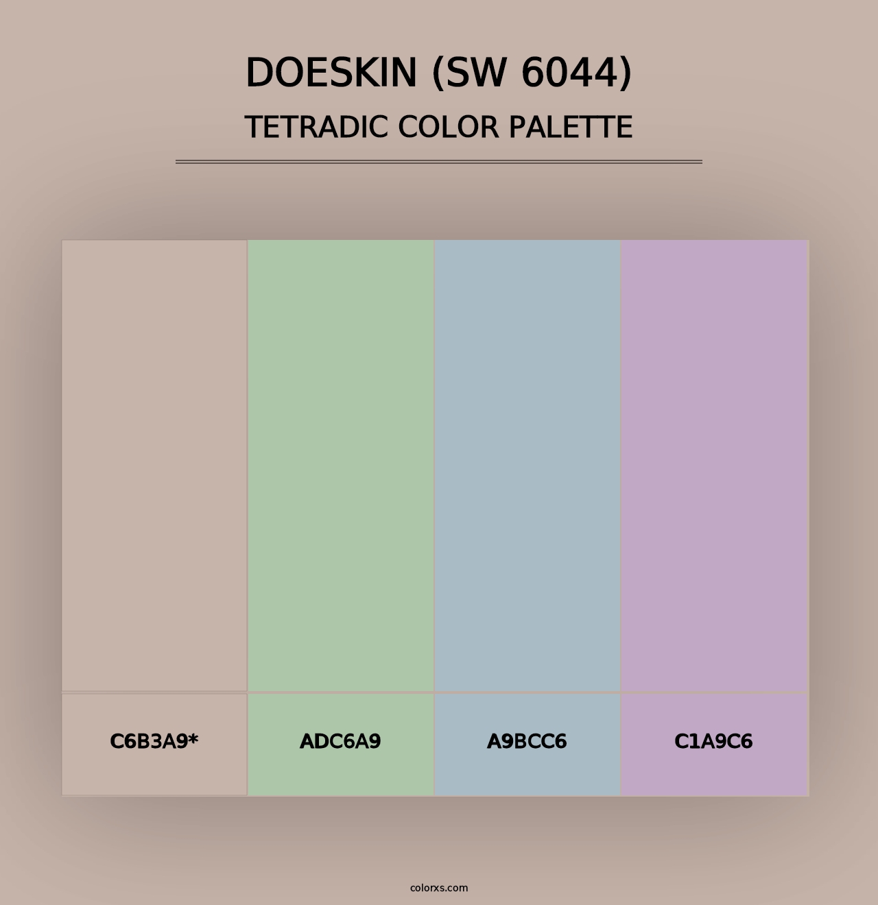 Doeskin (SW 6044) - Tetradic Color Palette