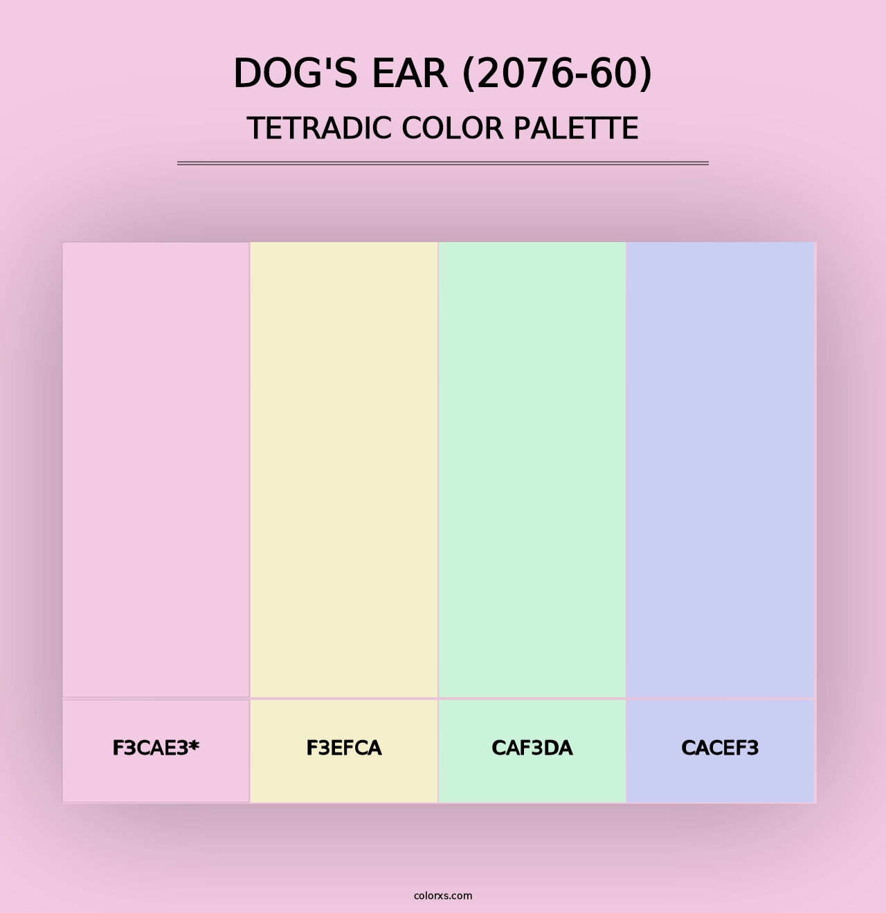 Dog's Ear (2076-60) - Tetradic Color Palette