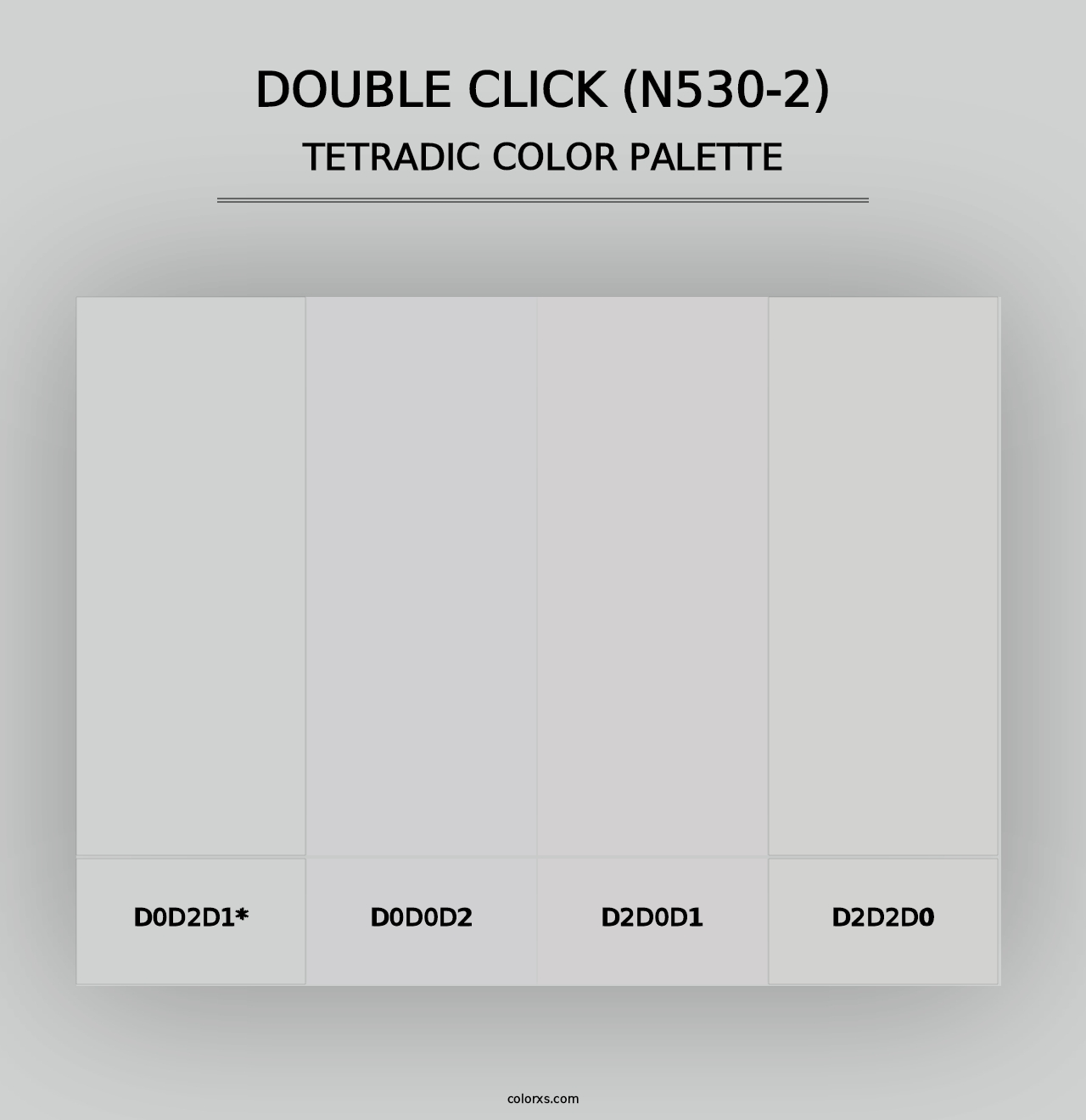 Double Click (N530-2) - Tetradic Color Palette