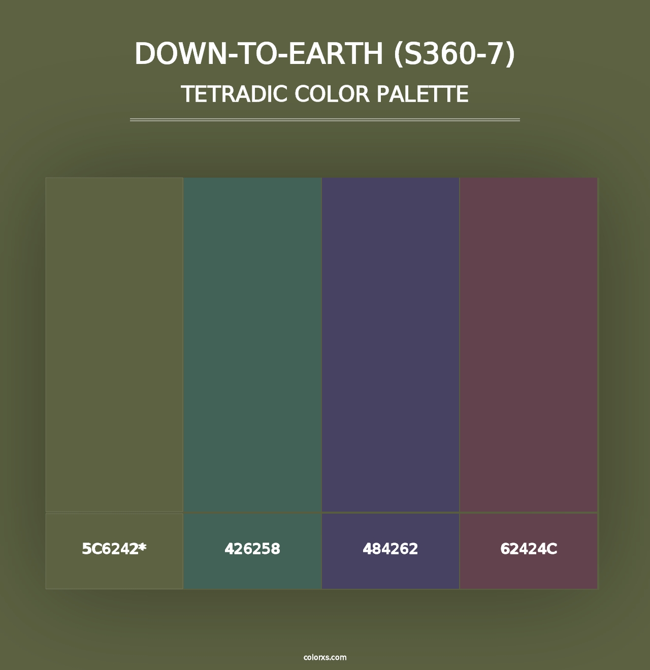 Down-To-Earth (S360-7) - Tetradic Color Palette