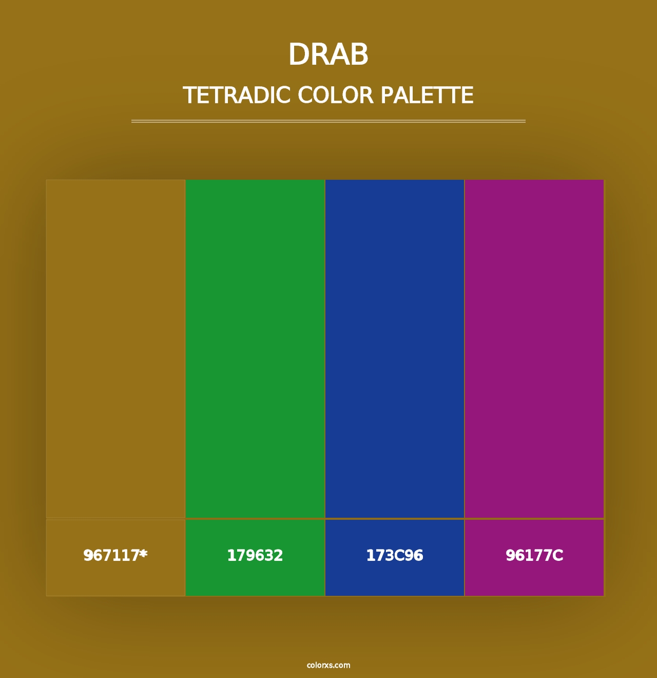 Drab - Tetradic Color Palette