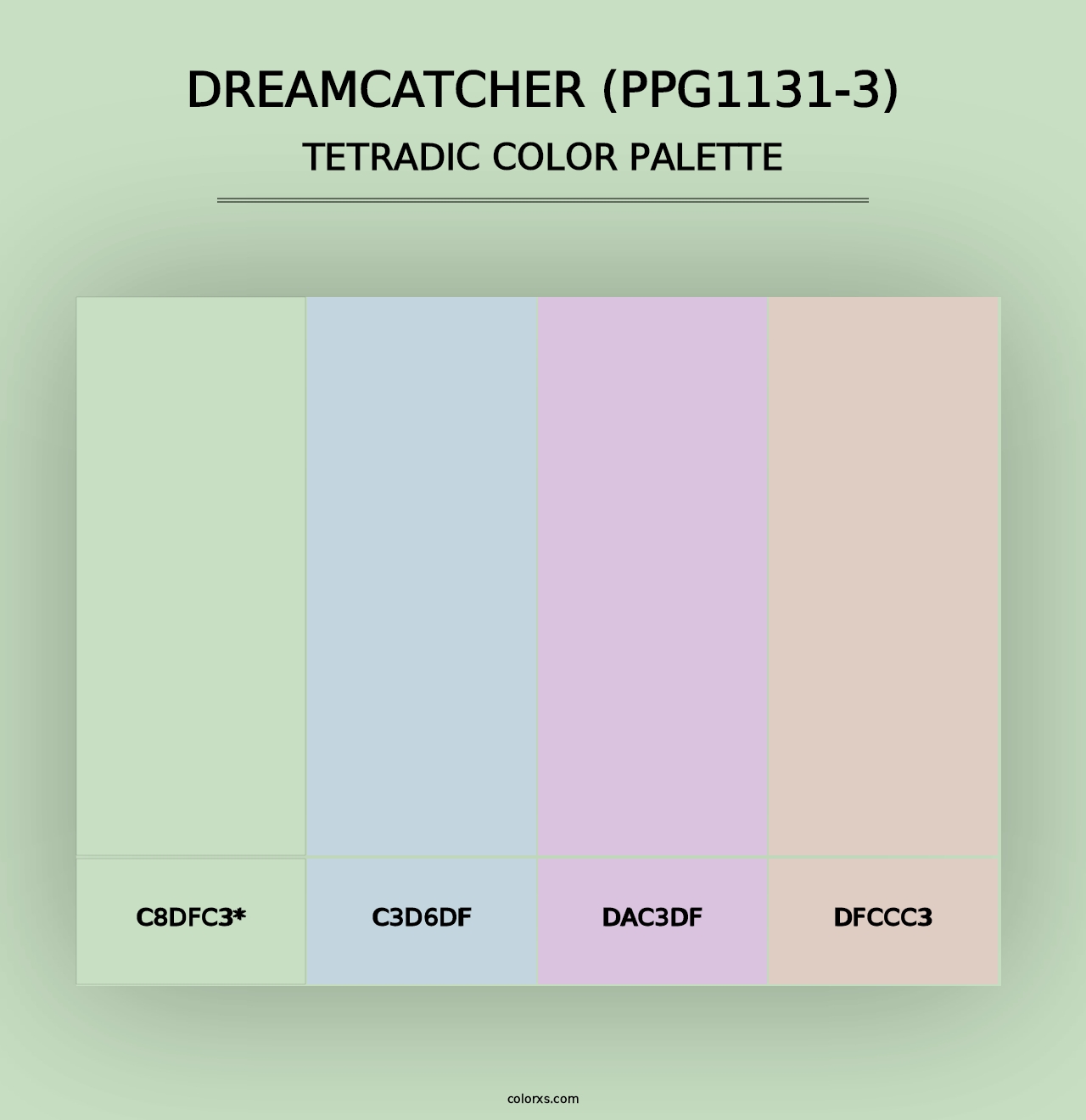 Dreamcatcher (PPG1131-3) - Tetradic Color Palette