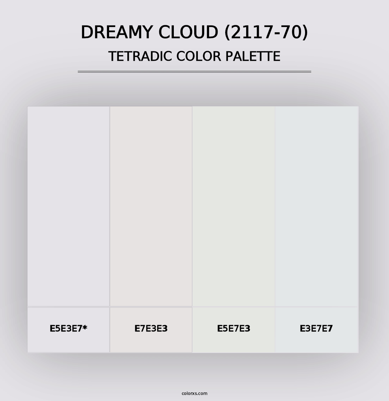 Dreamy Cloud (2117-70) - Tetradic Color Palette