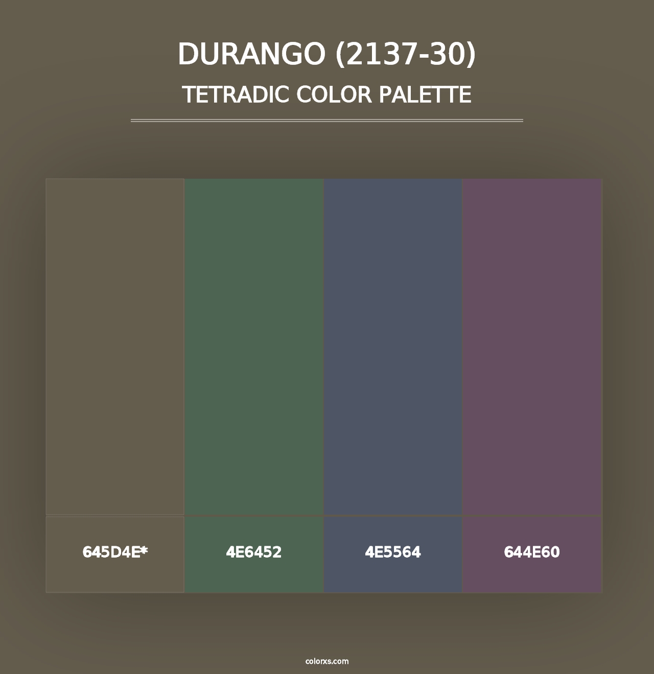 Durango (2137-30) - Tetradic Color Palette