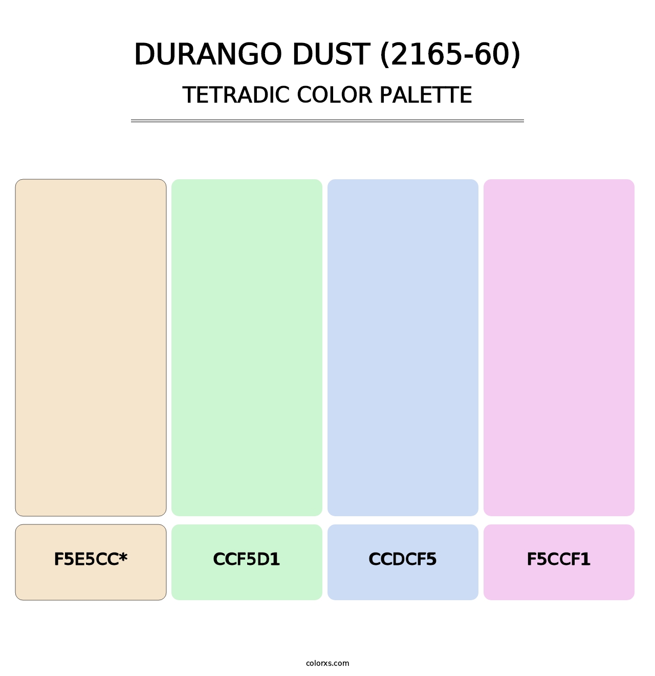 Durango Dust (2165-60) - Tetradic Color Palette