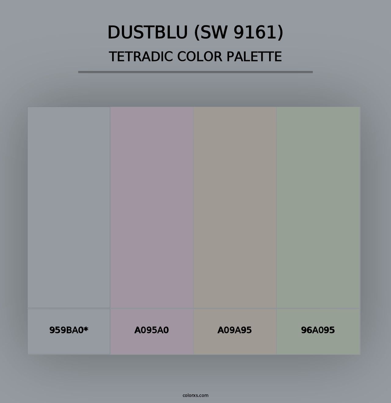 Dustblu (SW 9161) - Tetradic Color Palette