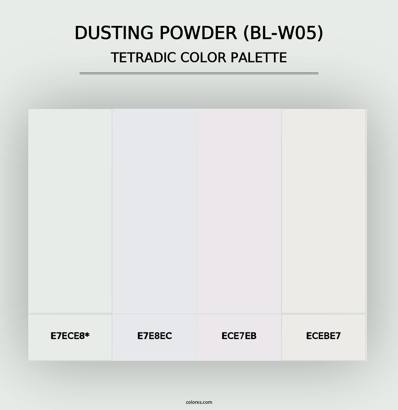 Dusting Powder (BL-W05) - Tetradic Color Palette