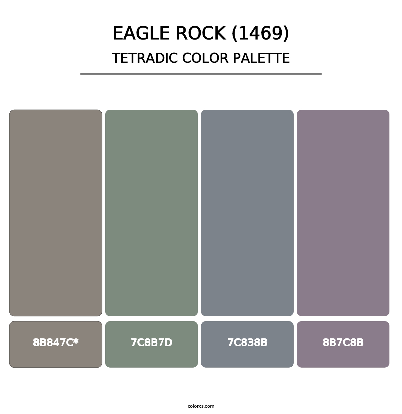 Eagle Rock (1469) - Tetradic Color Palette