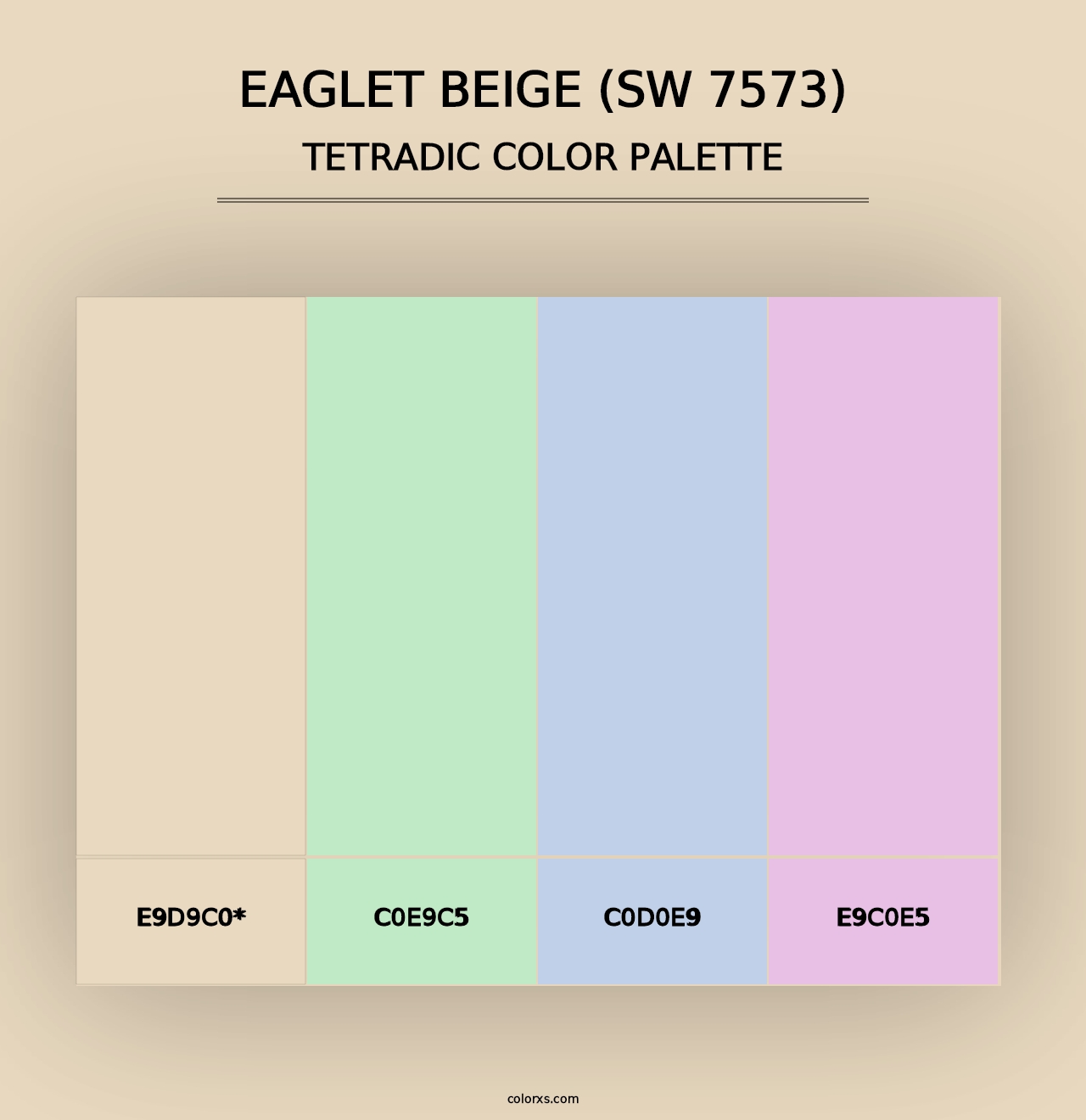 Eaglet Beige (SW 7573) - Tetradic Color Palette