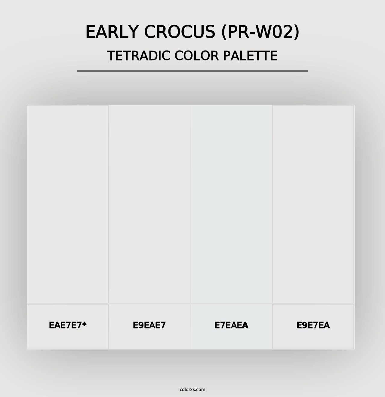 Early Crocus (PR-W02) - Tetradic Color Palette