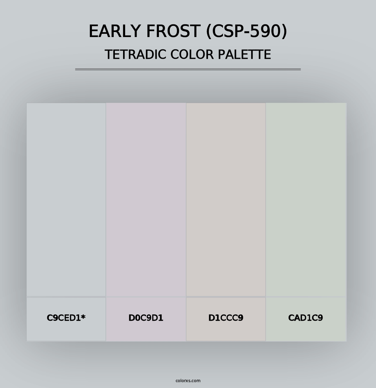 Early Frost (CSP-590) - Tetradic Color Palette