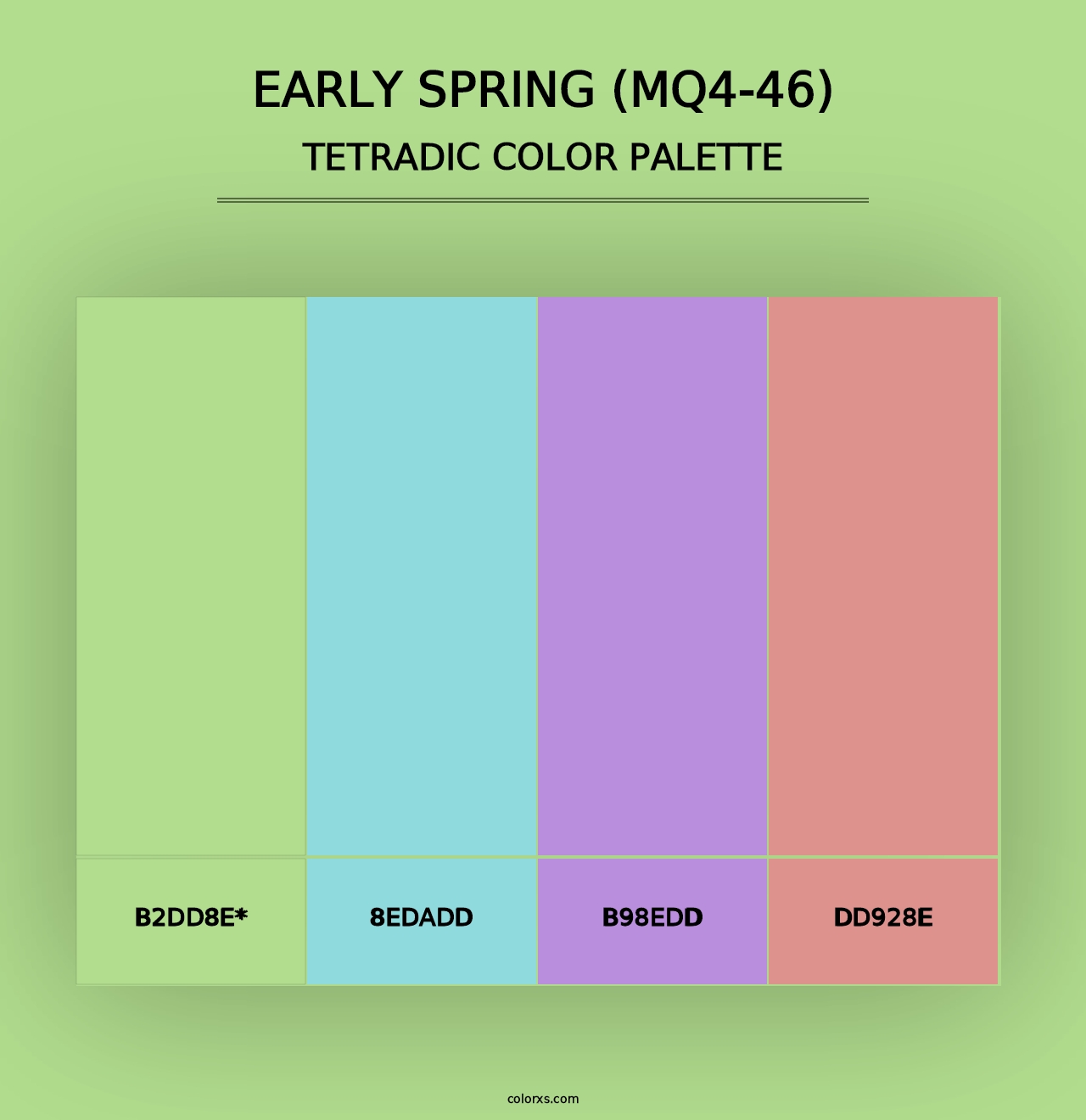 Early Spring (MQ4-46) - Tetradic Color Palette