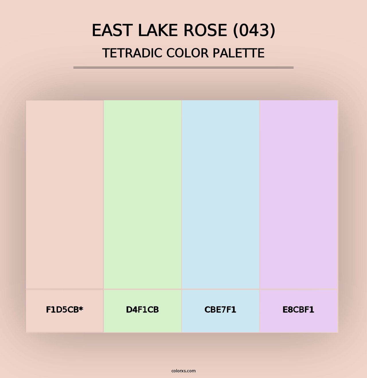 East Lake Rose (043) - Tetradic Color Palette