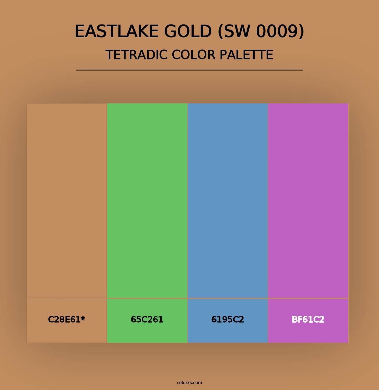 Eastlake Gold (SW 0009) - Tetradic Color Palette