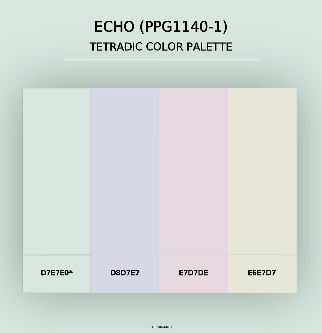 Echo (PPG1140-1) - Tetradic Color Palette