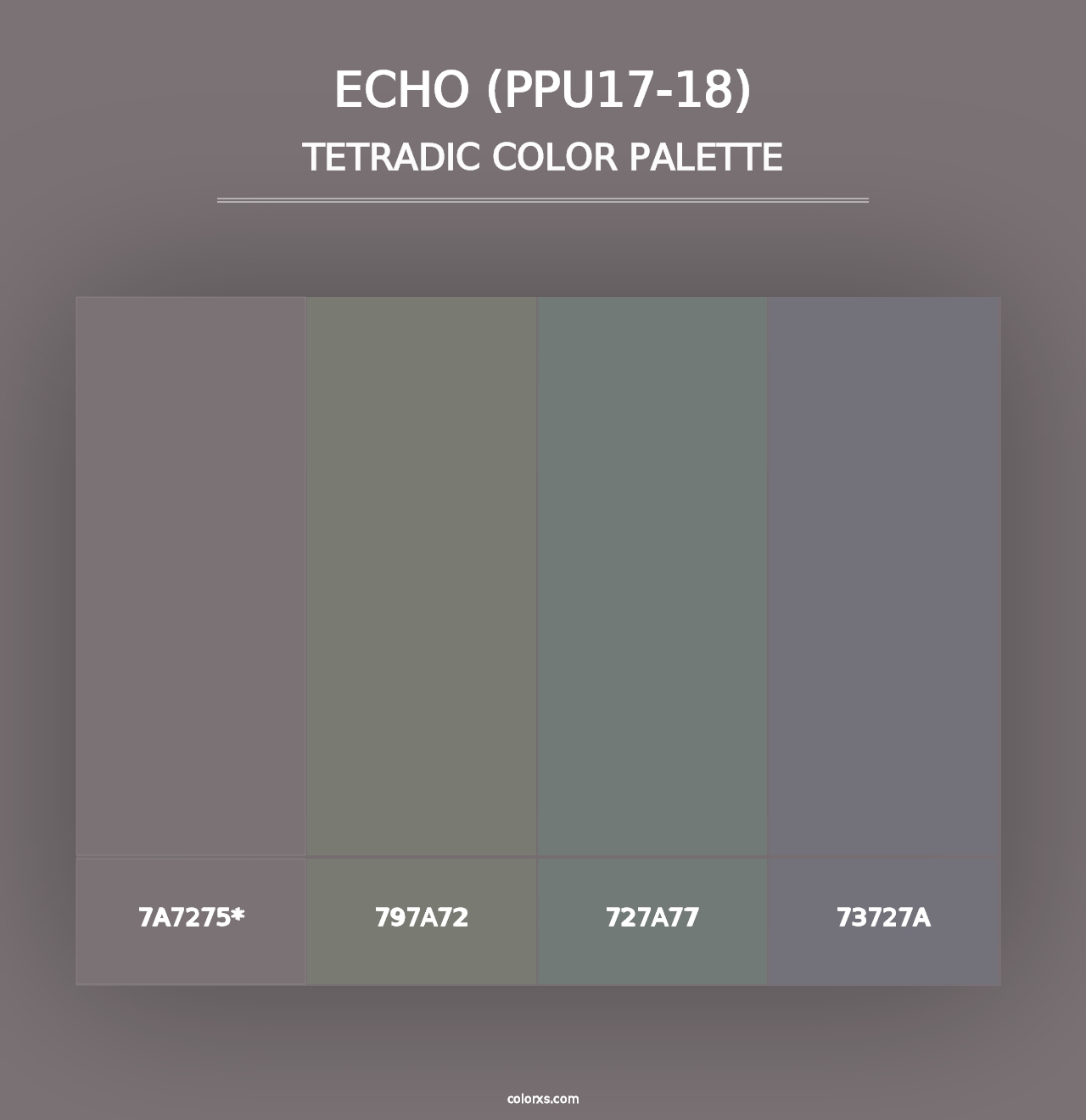 Echo (PPU17-18) - Tetradic Color Palette