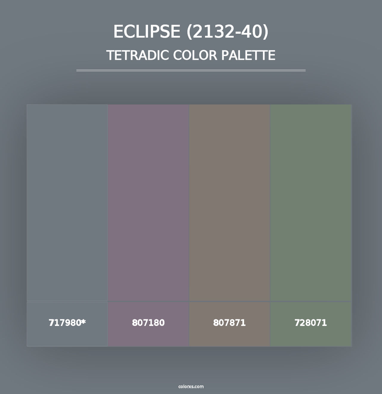 Eclipse (2132-40) - Tetradic Color Palette