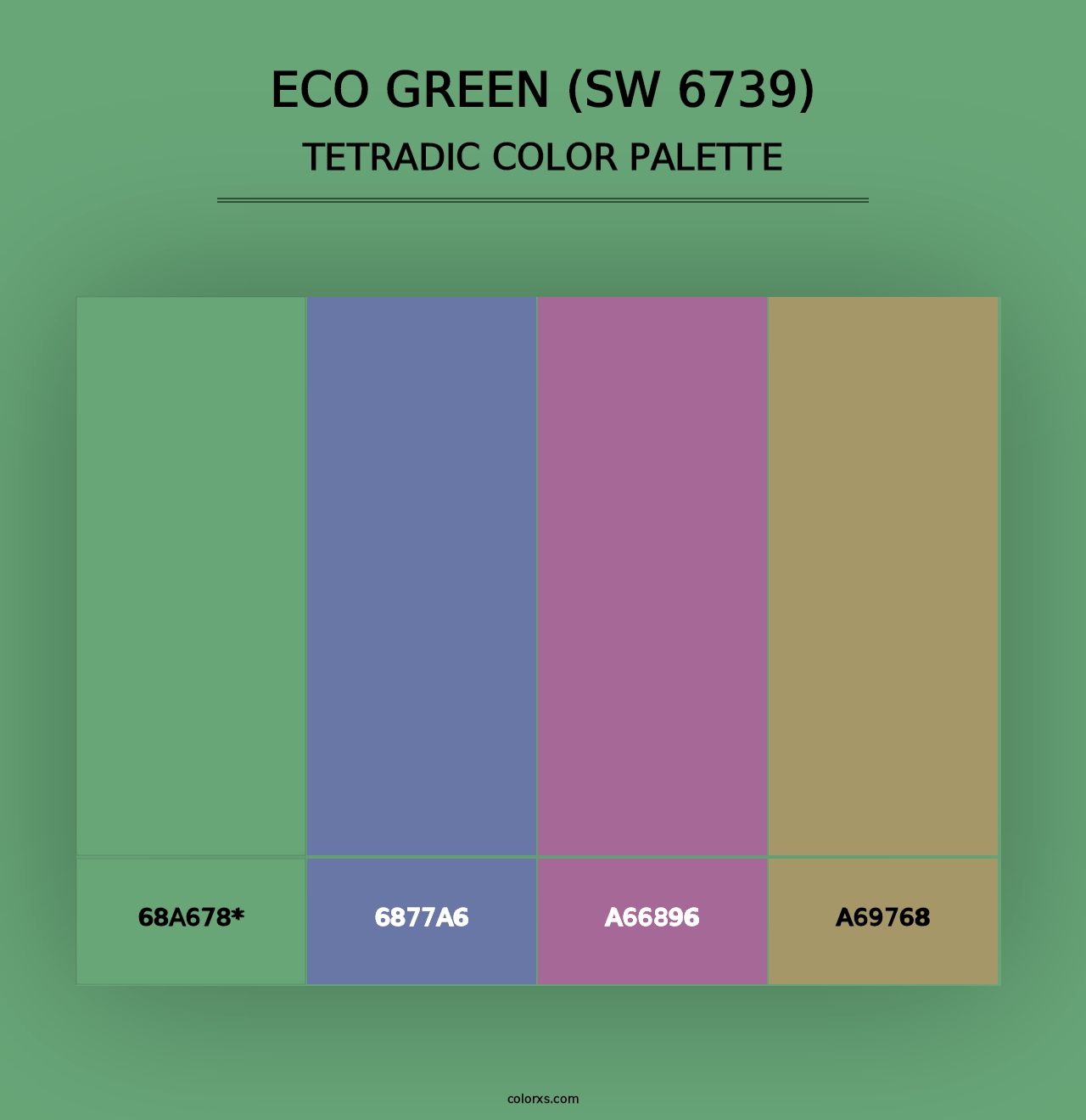 Eco Green (SW 6739) - Tetradic Color Palette