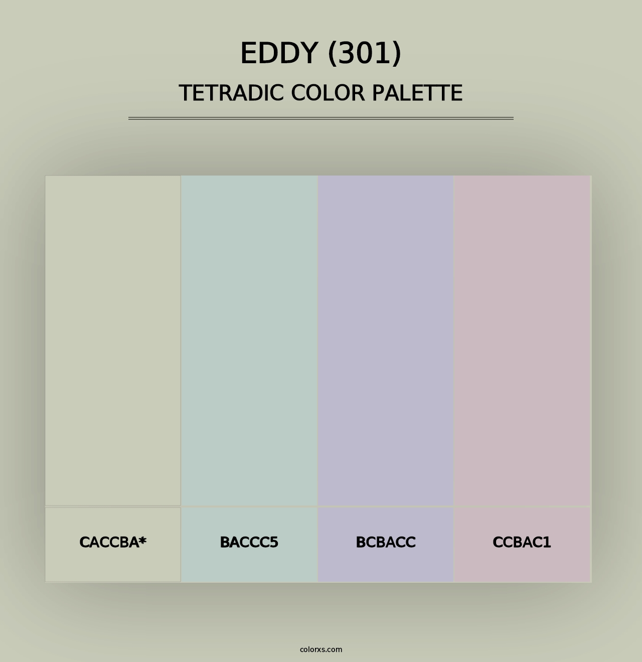 Eddy (301) - Tetradic Color Palette