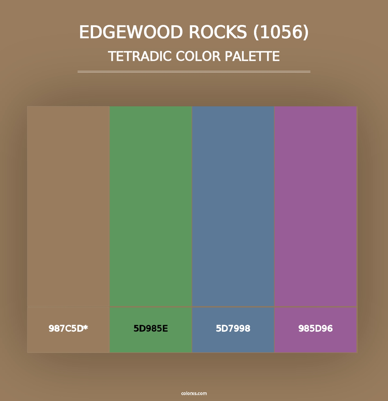 Edgewood Rocks (1056) - Tetradic Color Palette