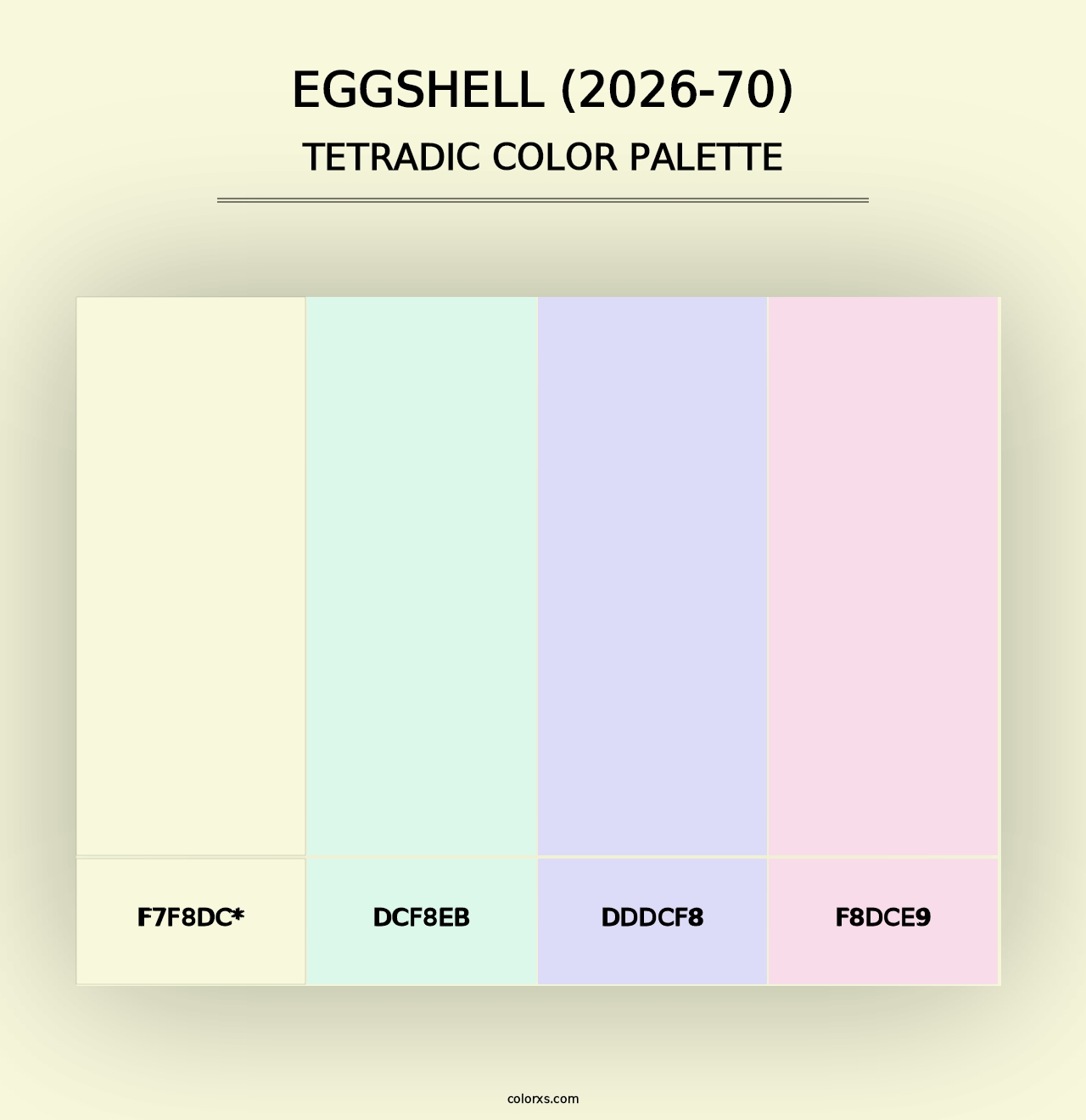 Eggshell (2026-70) - Tetradic Color Palette