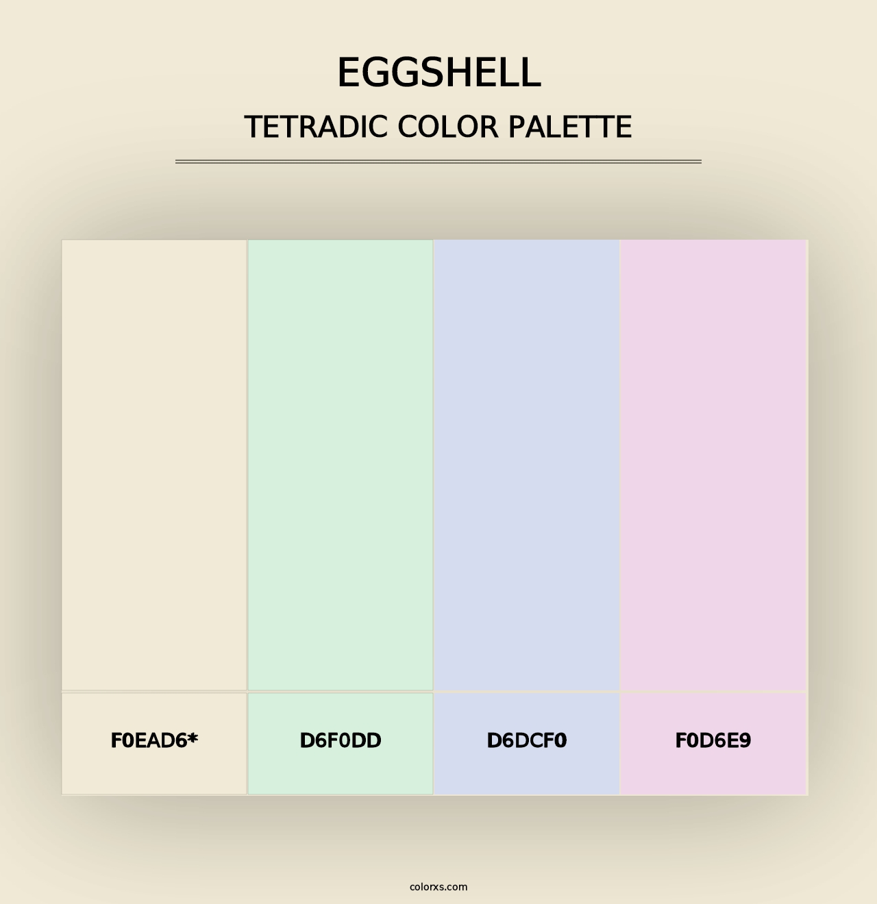 Eggshell - Tetradic Color Palette