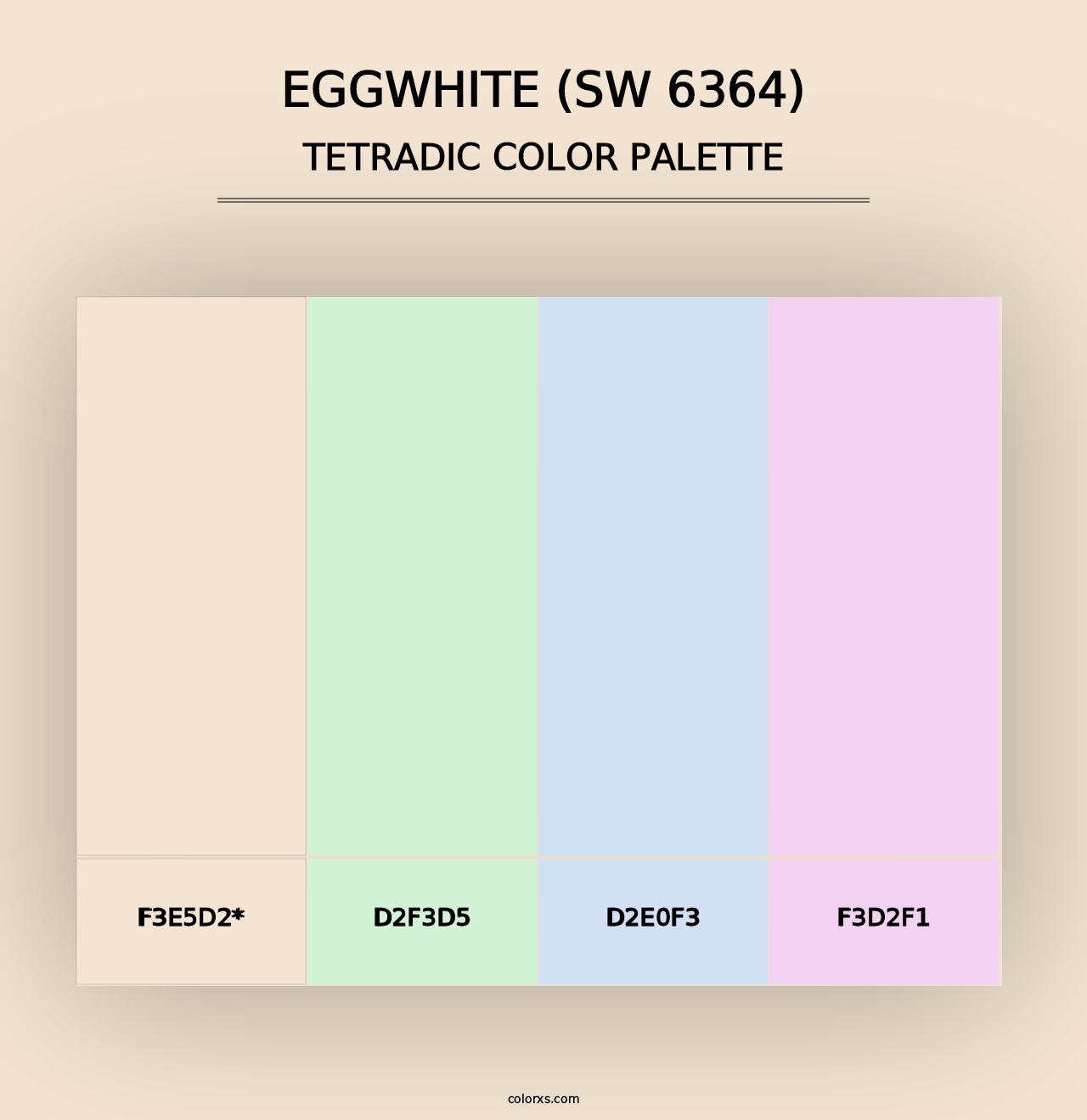 Eggwhite (SW 6364) - Tetradic Color Palette