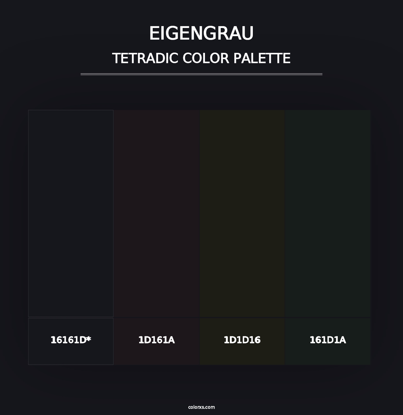 Eigengrau - Tetradic Color Palette