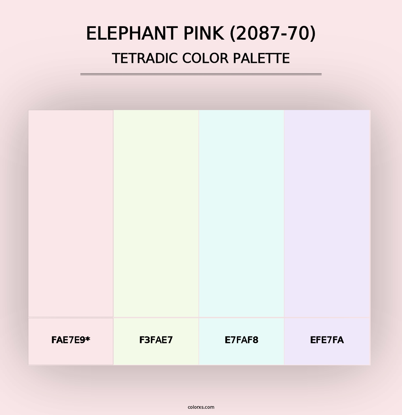 Elephant Pink (2087-70) - Tetradic Color Palette