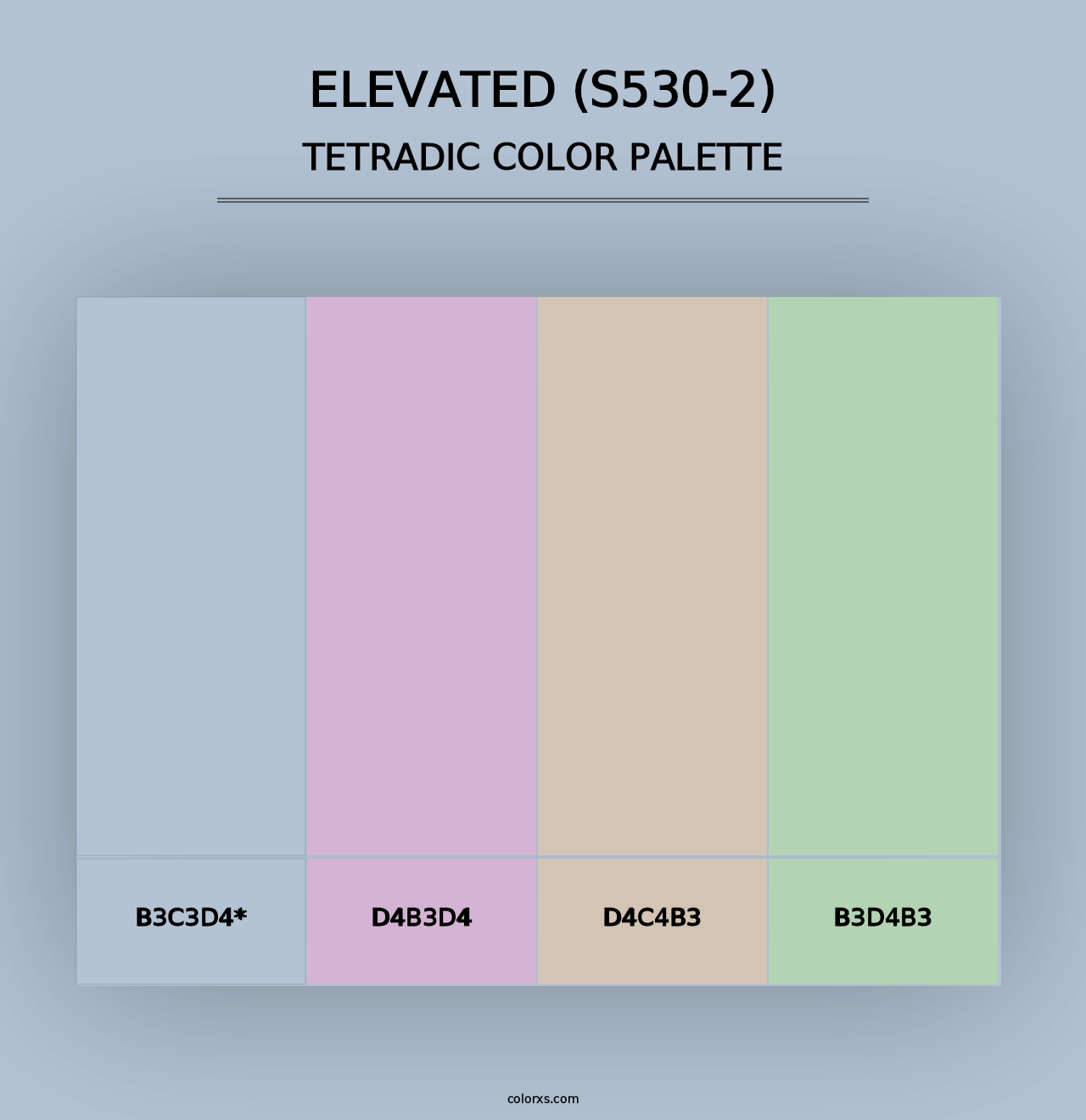 Elevated (S530-2) - Tetradic Color Palette