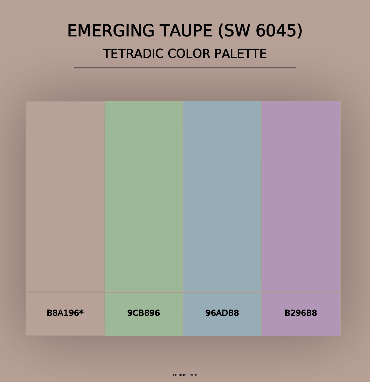 Emerging Taupe (SW 6045) - Tetradic Color Palette