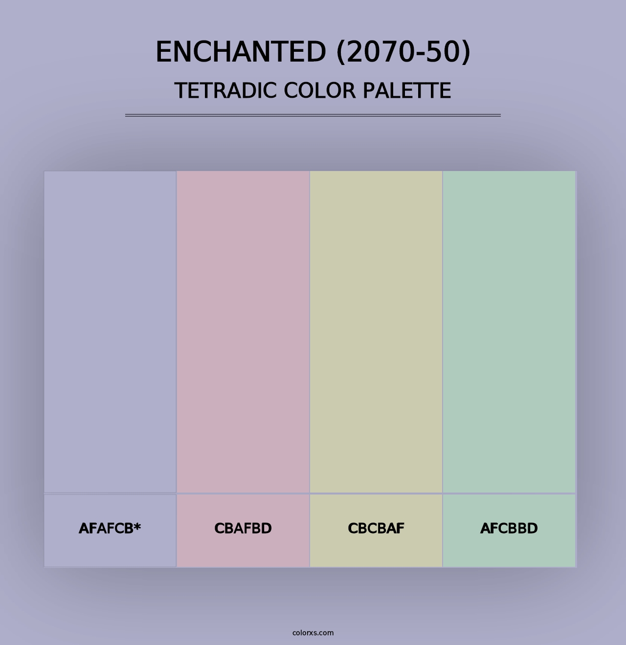 Enchanted (2070-50) - Tetradic Color Palette